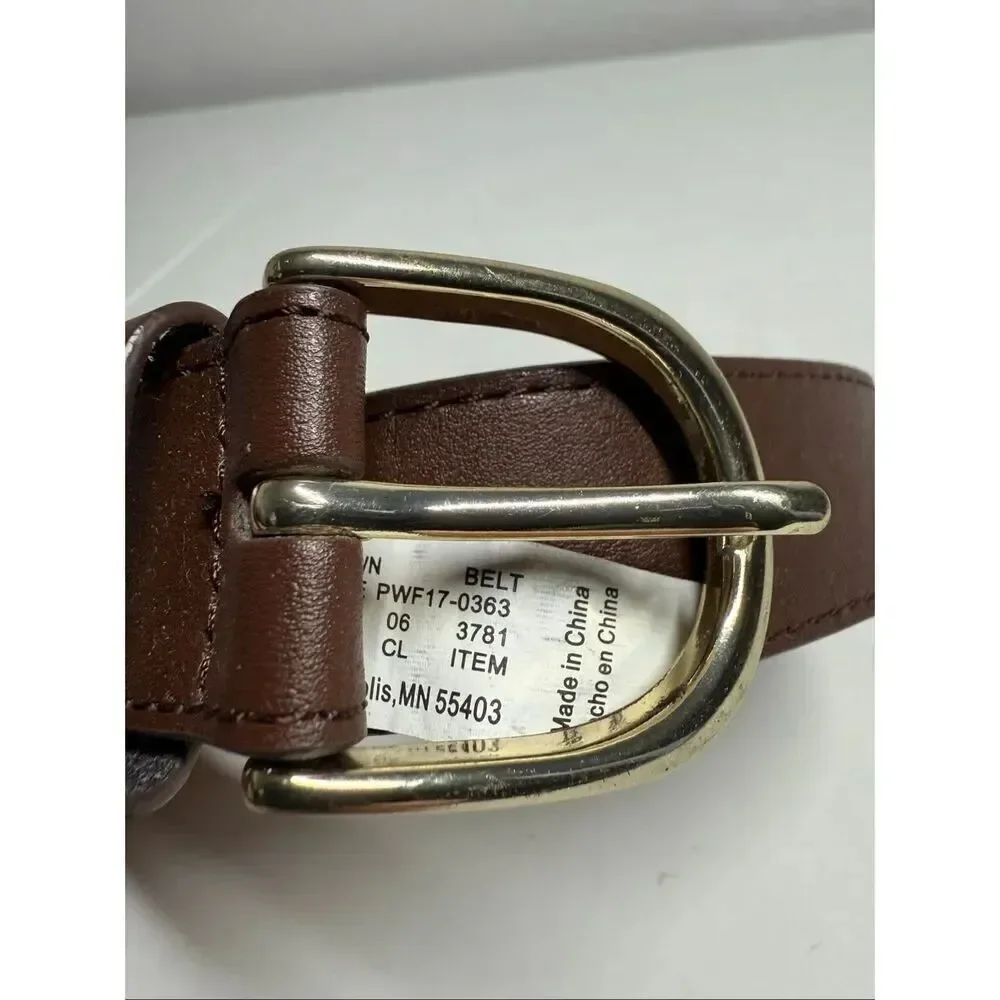 Target Brown Faux Leather Belt Size M